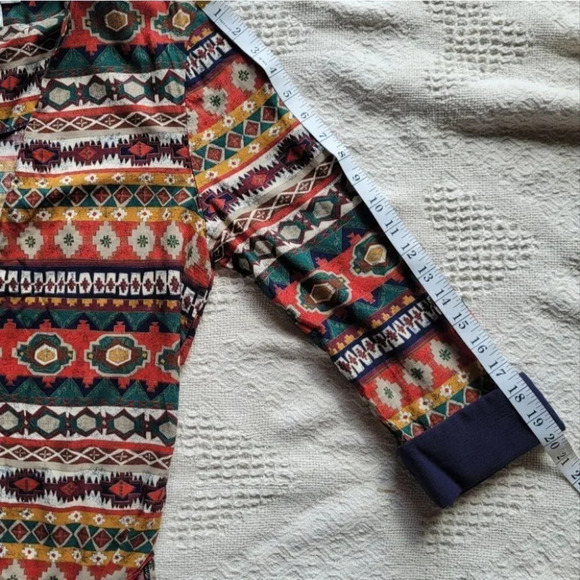 Aztec Geo Print Cardigan Jacket - Picture 10 of 10